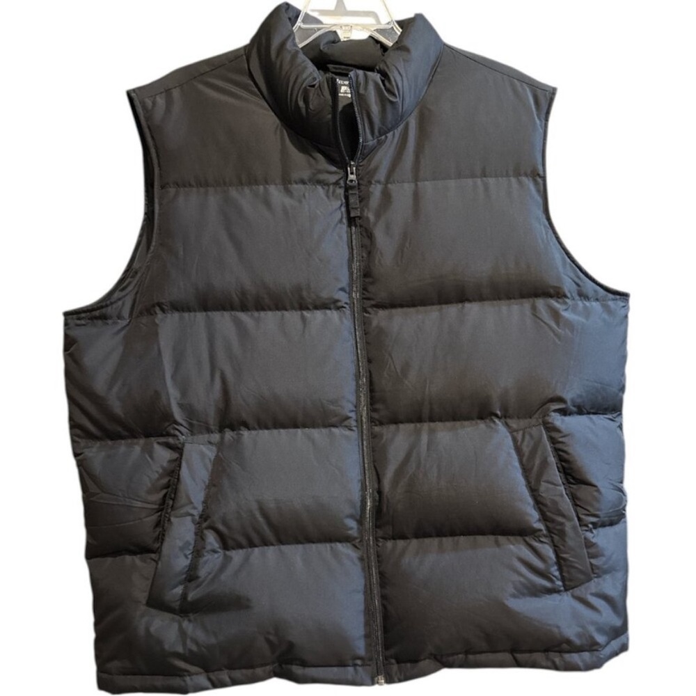 LANDS END | men’s black puffer vest